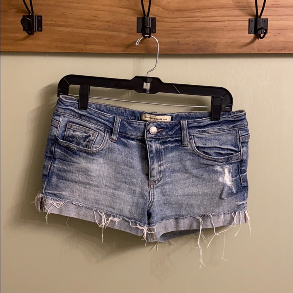 Denim shorts